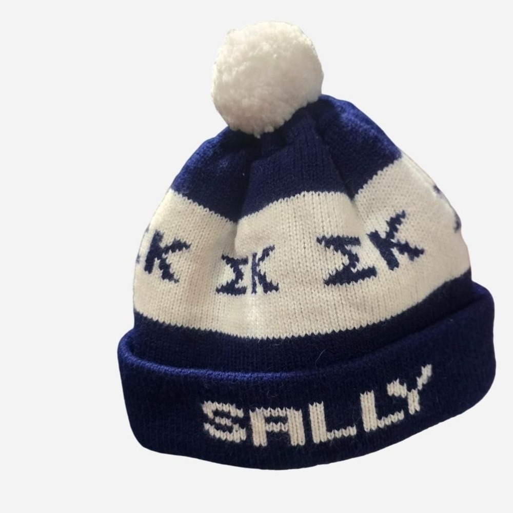 UNISEX RETRO KNIT BEANIE GREEK‎ SORORITY SALLY